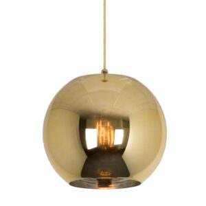 PSM LIGHTING - suspension - avec 2m de câble textile et arrêt de câble à la douille laiton sat - 4973.C.E27.16.GC.TX2