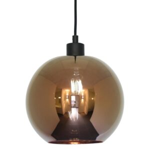 PSM LIGHTING - suspension - avec 2m de câble textile et arrêt de câble à la douille noir textu - 5183.C.E27.SH.2M.CB.TX2