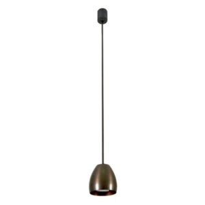 PSM LIGHTING - suspension avec rotule et rosace apparente - tige raccourcissable bronze - 1918.B2.E27.13