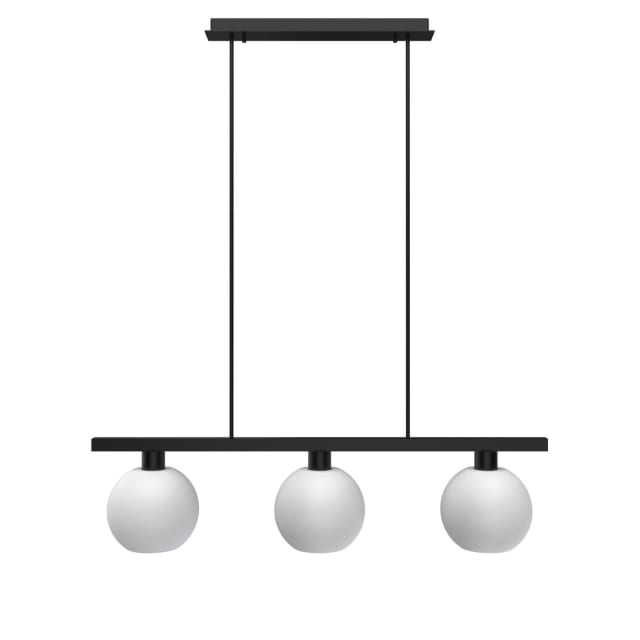 PSM LIGHTING - suspension avec rotule - tige raccourcissable - 3x Moby Ø180 blanc mat texture / - 5181.3B.E27.1M.OM PSM LIGHTING - suspension avec rotule - tige raccourcissable - 3x Moby Ø180 blanc mat texture / - 5181.3B.E27.1M.OM