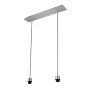 PSM LIGHTING - suspension avec rotule - tige raccourcissable - pour abat-jour gris-brun - 5012.46