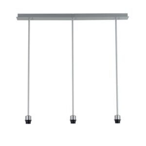 PSM LIGHTING - suspension avec rotule - tige raccourcissable - pour abat-jour noir texture - 5013.2M