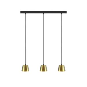 PSM LIGHTING - suspension - down blanc - or / câble textile blanc - 5571.LED.116.TX1.NW