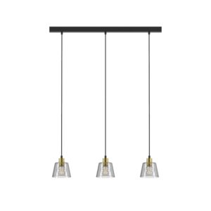 PSM LIGHTING - suspension - down blanc - or / steel / câble textile blanc - 5576.E27.116.ST.TX1