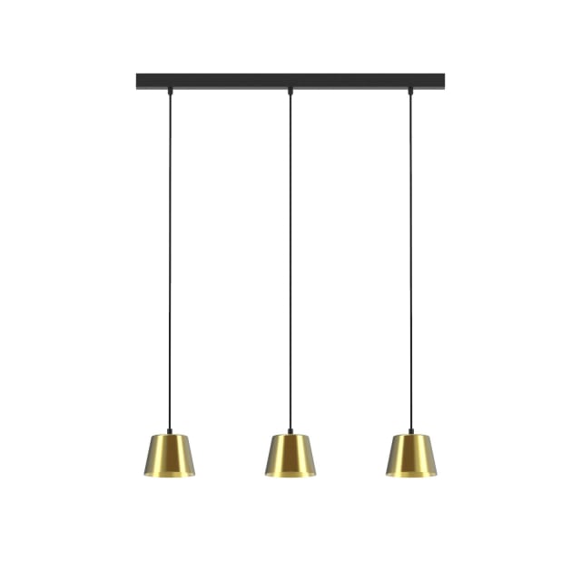 PSM LIGHTING - suspension - down noir - or / câble textile noir - 5571.LED.216.TX2.WW PSM LIGHTING - suspension - down noir - or / câble textile noir - 5571.LED.216.TX2.WW