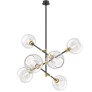 PSM LIGHTING - suspension sur tige avec rosace apparente - fixe noir texture - 5141.2M.SG