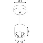 SLV Belgium - VARYT,suspension,E14,longueur de suspension 150 cm,1x max. 6 W,laiton - 1008117 – Image 7