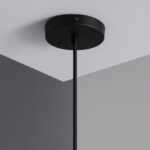 Lampe Suspendue Câble Textile Naturel Noir Naomie – Image 3
