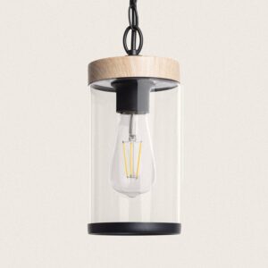 Suspension Extérieure Verre Silphco Brun clair