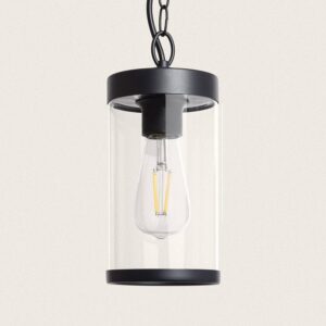 Suspension Extérieure Verre Silphco Noir